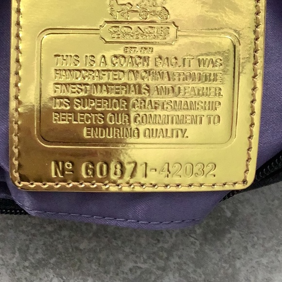 Coach Amanda Satin Clutch NWOT - Picture 7 of 8